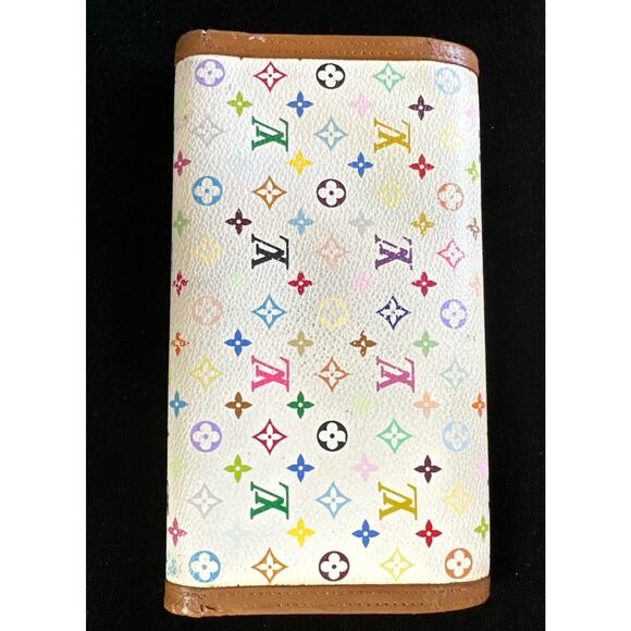 Louis Vuitton Monogram Takashi Murakami Multicolor Wallet Designer Artsy - Picture 2 of 16